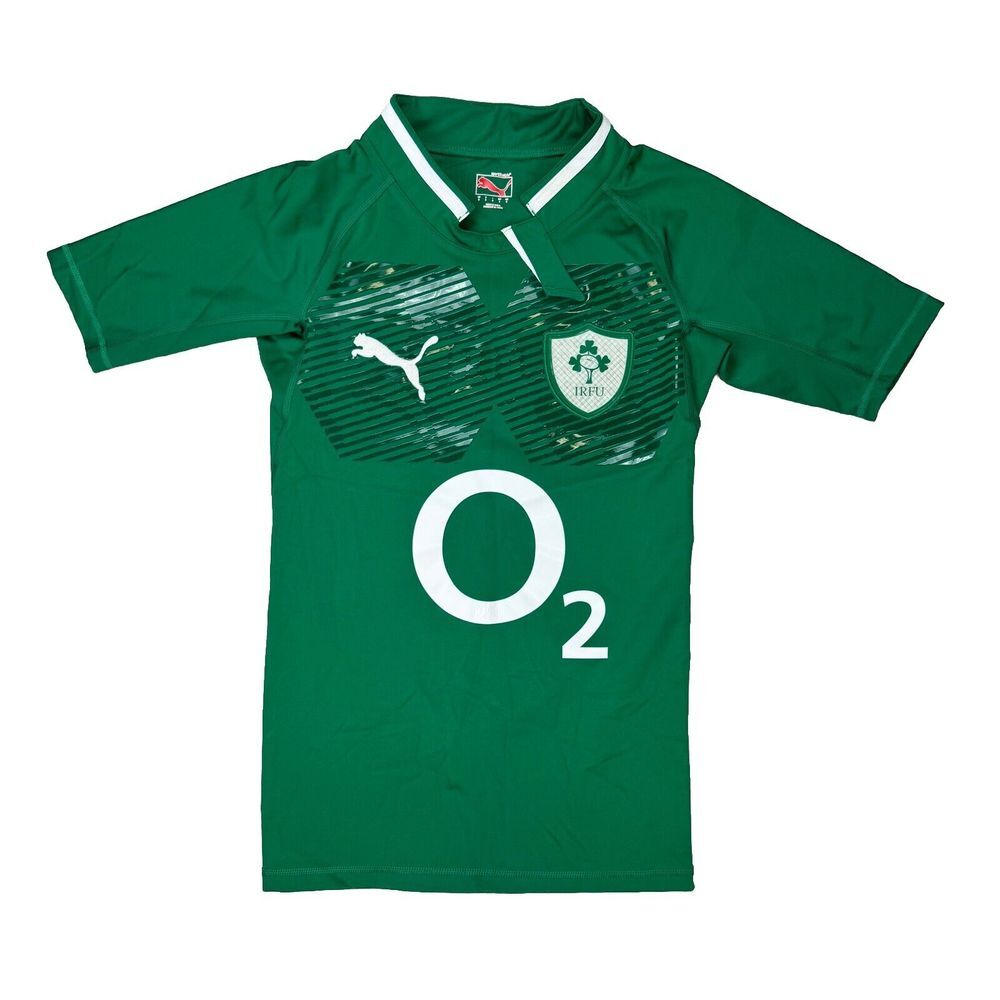 Ireland Irish Rugby Shirt Puma Jersey Sports IRFU Embroidered Patch Small